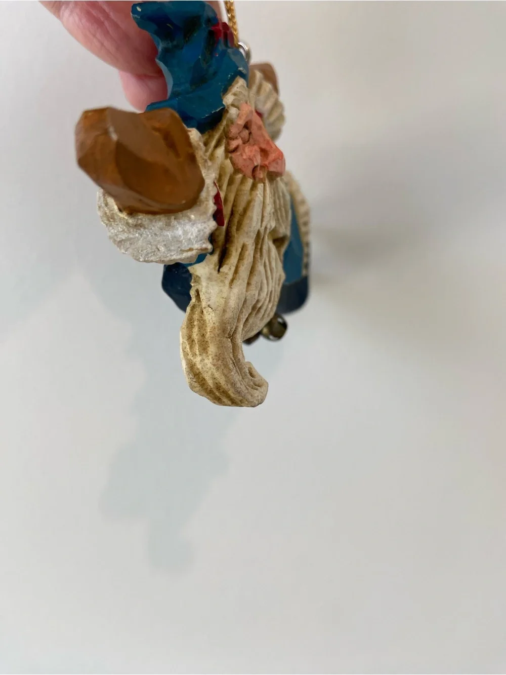 2 mismatched christmas holiday ornaments
